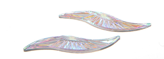 10 Pieces - 14 x 48 mm Silhouette Stone Crystal AB image