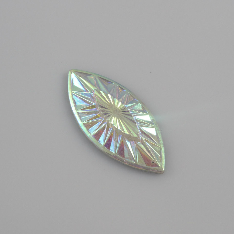 10 Pieces - 14 x 48 mm Navette Stone Crystal AB	 image
