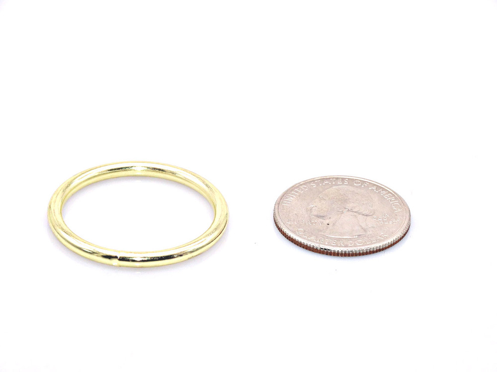 20 Pieces - 1.25" Metal O-Ring - Gold image