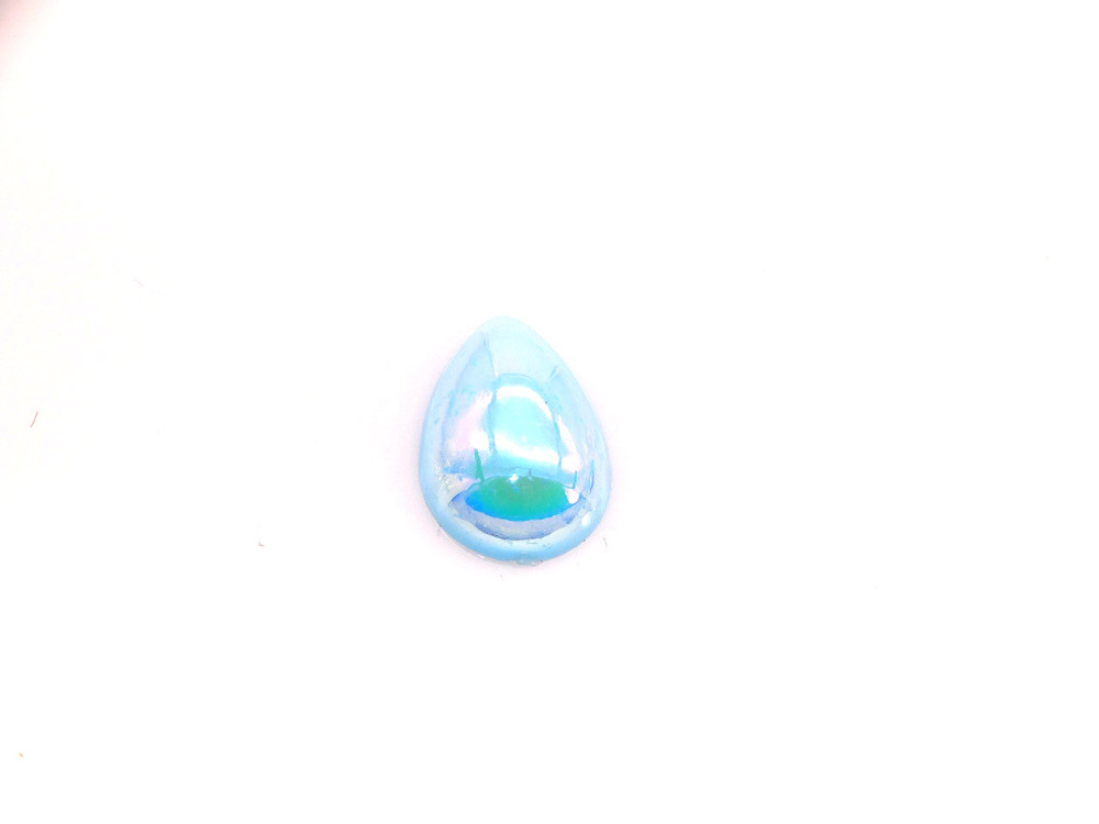 50 Pieces - 13 x 18 mm Teardrop Pearl Stone - Light Blue AB image
