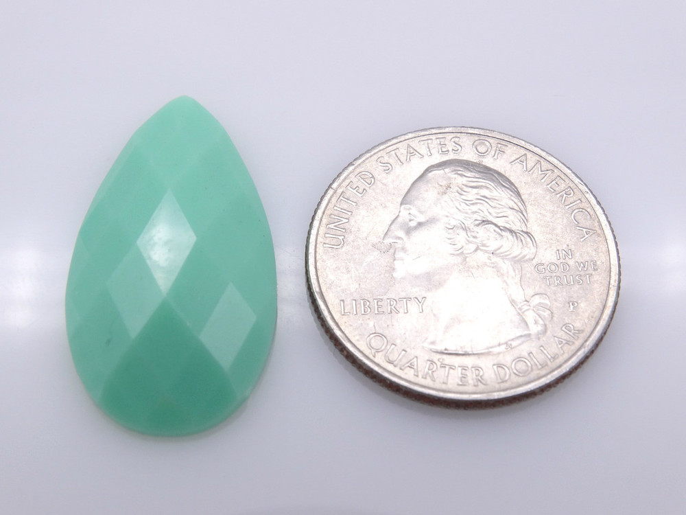 50 Pieces - 16 x 30 mm Tear Drop Stone Mint image