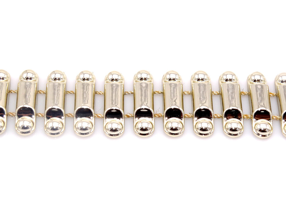 1" inch Gold Bullet Trim - Per Yard