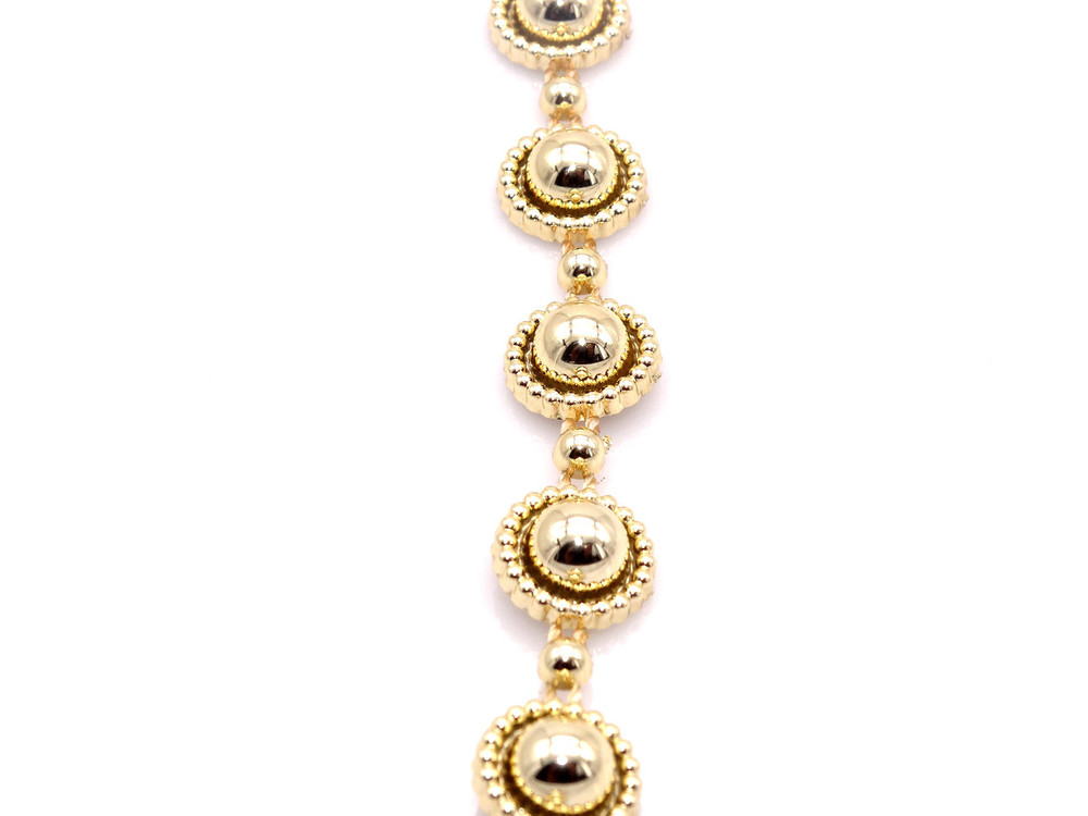 12mm Gold Stud Trim - Per Yard image