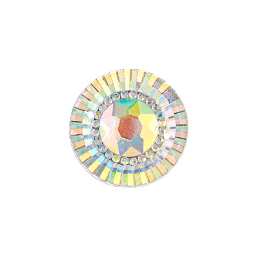 10 Pieces - 20mm Round Stone - Clear AB2