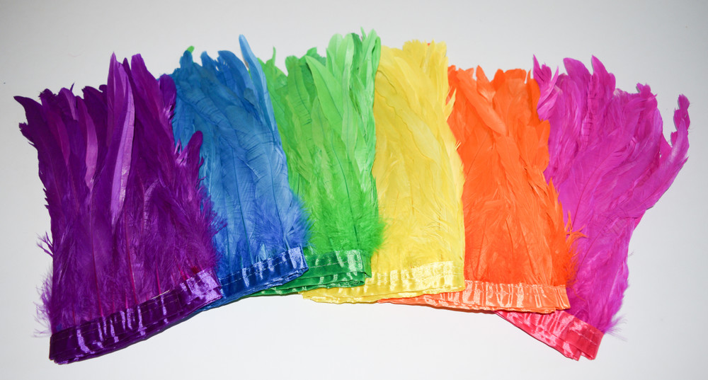 1 Yard Coque Feathers 10-12 Inches image