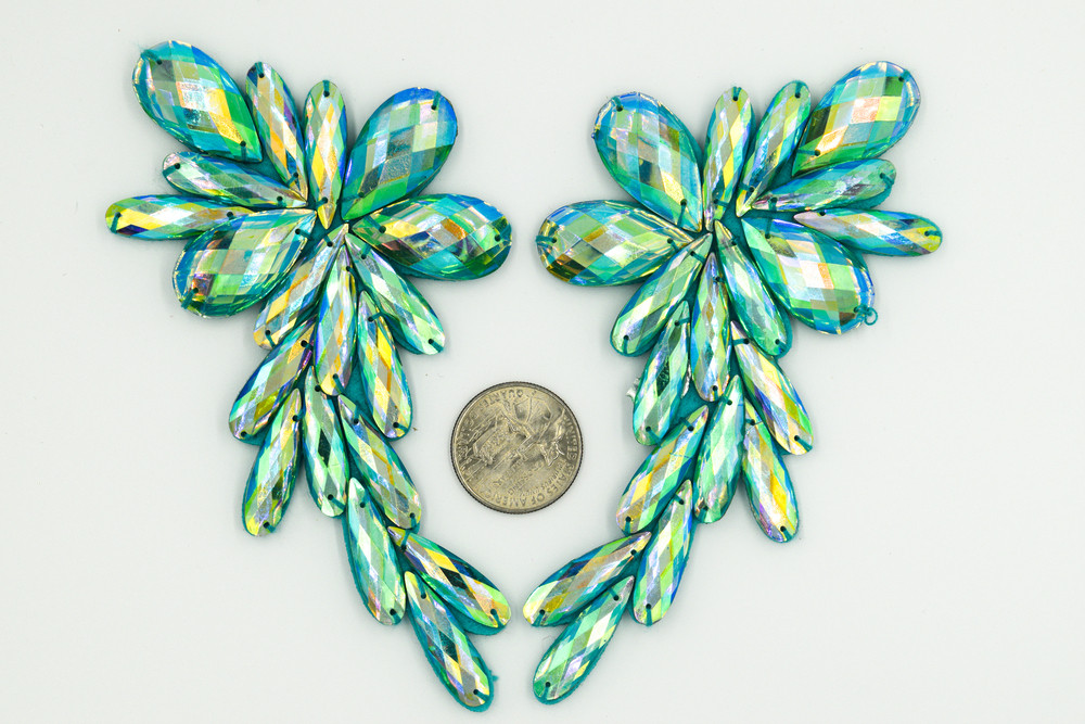 Light Blue Applique 1 (Set of 2)